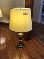 Brass base table lamp - 30 in tall