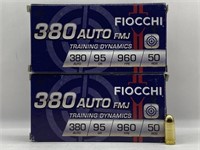 (OO) Fiocchi 380 Auto Ammunition