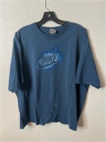 Vintage Distressed Nike Shirt Blue