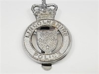 Lincolnshire British Police Cap Badge
