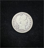 1907 Barber Quarter