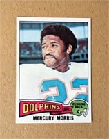 1975 Topps Mercury Morris Dolphins Card #475