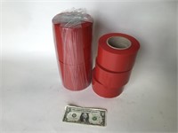 7 Rolls Red Vinyl Tape 3" x 180ft Each