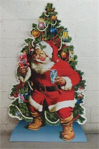 Cardboard Coca-Cola Christmas Advertisement