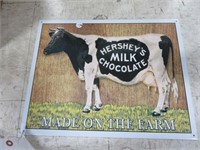 Hershey's Milk Chocolate Cow Sign