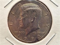 1983 Kennedy half dollar