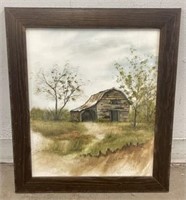 Framed Dot Brown Watercolor