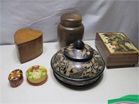 Lot of Wooden Trinket Boxes