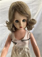 Vintage Ceramic Doll with Stand and Umbrella