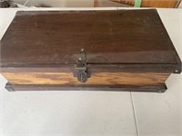 Wooden Tool Box with Removeable Tray 21 x 11 x 6