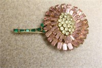 Signed Rhinestone Pin or Brooch