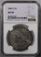 1883-S Morgan Dollar NGC AU50