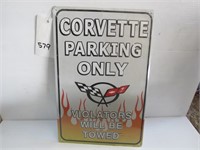 Corvette Parking Sign