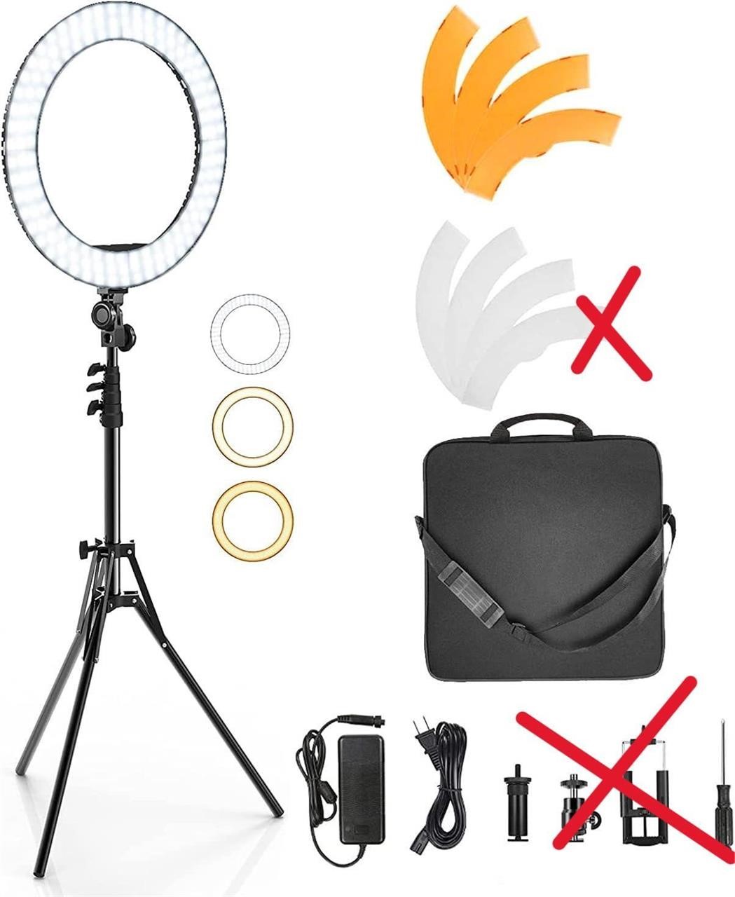 IVISII 18 LED Ring Light with Stand