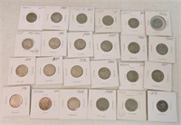 Lot of 23 Buffalo nickels and 1 Shield nickel