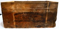 Wood dynamite box w/ vintage cigar boxes