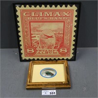 Climax Blues Band Stamp & Framed Fishing Fly