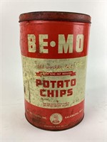 Be-Mo Potato Chips tin Kalamazoo MI