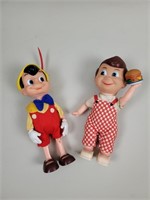 R. Dakin brand Pinocchio and Big Boy