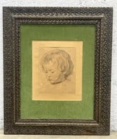 (V) Paul Rubens Portrait Of A Little Boy Framed