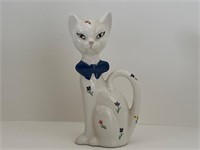 VTG Ceramic Flower Cat
