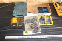 large assortment of various drill bits & bits