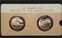 Franklin Mint 45mm Bronze US History Medals 1928