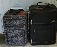 Clean pair suitcases.