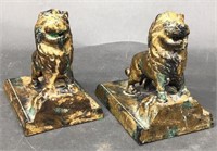 2-5" Metal Lion Bookends