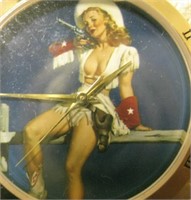 Pin-Up Cowgirl Watch With Leather Band
