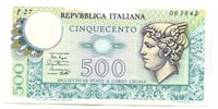 Italy 500 Lire Note