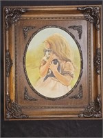 Artistic Interiors Girl Holding Kitten picture