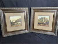 2 Amy Melious French Vineyard Wood Matted Frame
