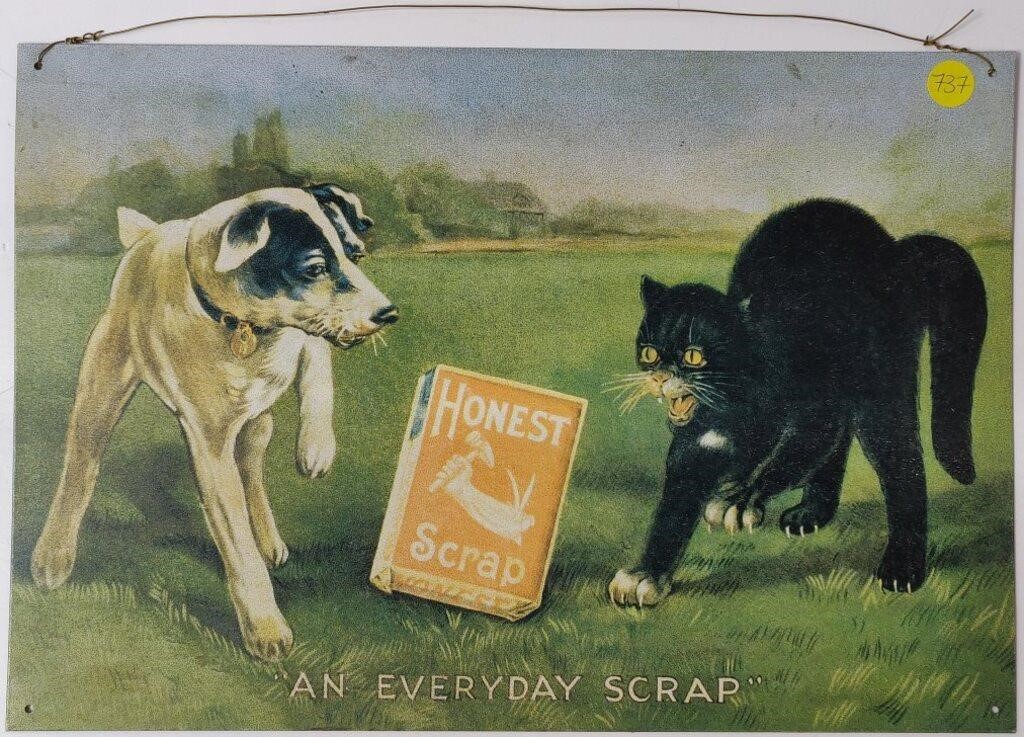 An Everyday Scrap Cat & Dog Tin Sign