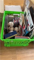 Crate of Assorted Baseball Cards And Memorabilia