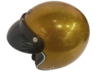 Torc Gold Flake Motorcycle Helmet SZ S