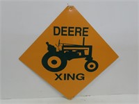 Deere Xing Metal Sign