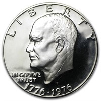 1976-s Clad Eisenhower Dollar Gem Proof (type-2)