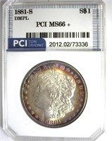 1881-S Morgan MS66+ DMPL LISTS $3750