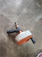 Rigid drain cleaner auger