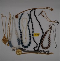 28K: (12) Pcs Costume Jewelry, Necklaces