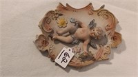 (2) 1940’s Bisque Cupid Wall Plaques.