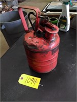 Metal Safety Gas Can As Is