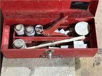 Toolbox and plumbing contents