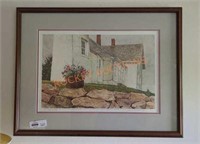 signed and framed David Armstrong Island Rose
