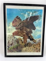 Vintage Eagle Hologram 3D Art