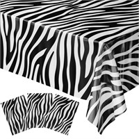 2 pack - Blue Orchards Zebra Table Covers (Pack of