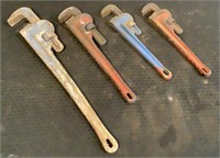 (4) Ridgid Pipe Wrenches