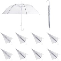 TN8564  Uyoyous Clear Wedding Umbrellas, 10 Pcs