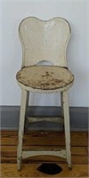 Antique Metal Child's High Chair